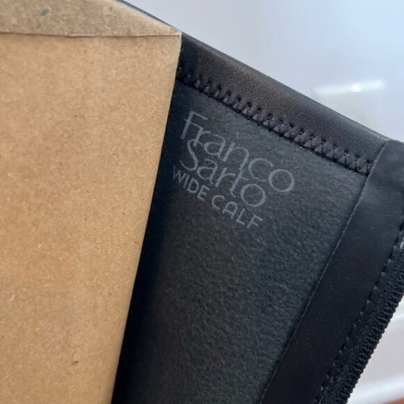 Franco Sarto Black Keaton Wide Calf High Shaft Boot 9 - Picture 3 of 12